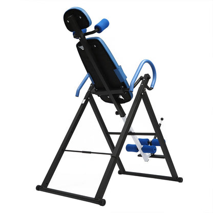 150Kg Foldable Inversion Table Gravity Hang Back Pain Relief and Fitness - Inversion Table Massage Back 29.13*45.27*59.84In